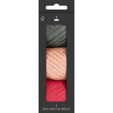 Christmas Raffia Ribbon - 3 Reels of Raffia Ribbon Christmas Sprig From Heart and Soul Studio Limited