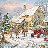 Christmas Cards - 10 Cards - Christmas Farm Animals