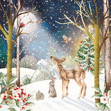 Tarjetas de Navidad - 10 Tarjetas - Fable Moonlight / Fable Christmas Tree